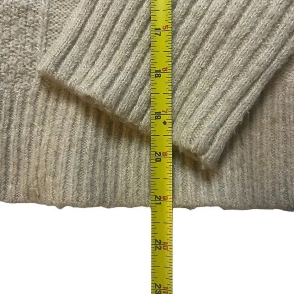 Chelsea & Violet Women's Large Knit‎ Sweater Crochet Long Sleeve Oatmeal - Picture 8 of 9